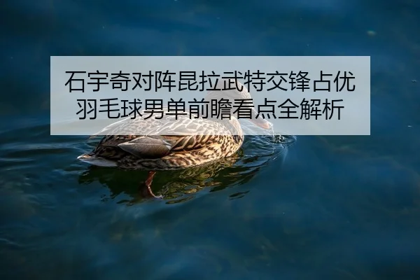 石宇奇对阵昆拉武特交锋占优 羽毛球男单前瞻看点全解析